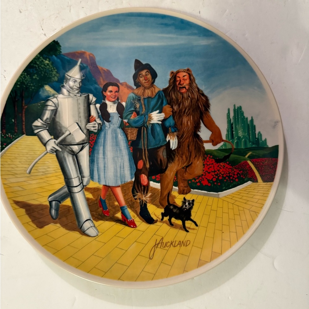 Knowles Fine China Plate with Black Lettering